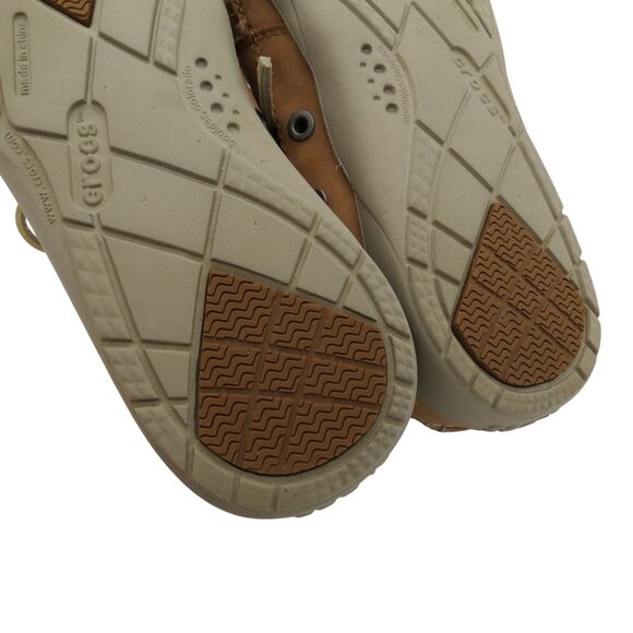 CROCS Men's Tan Nubuck Walu Chukka Boot 15364 Size 9 Moccasin Casual Comfort - Picture 10 of 11